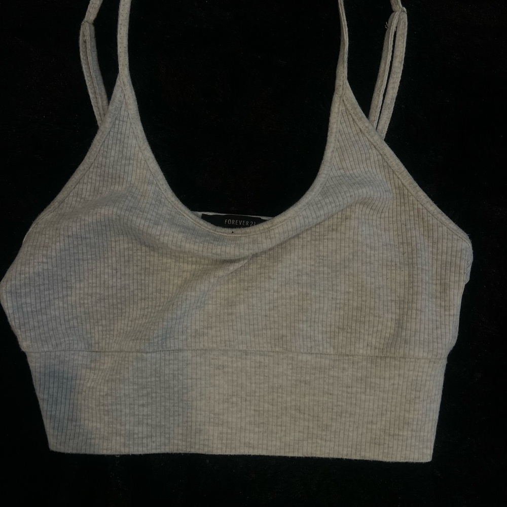 ribbed crop tank